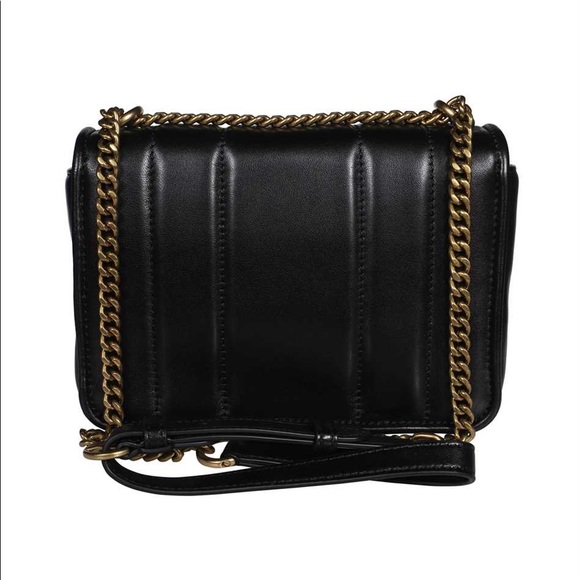 Tory Burch Quilted Chain Bag in Black/Rolled Gold - Picture 3 of 15